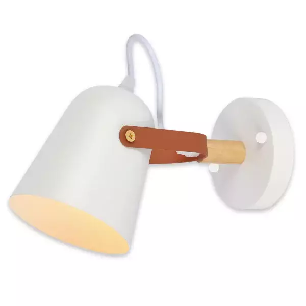 APLIQUE DE PARED BLANCO/MARRÓN EGIL APLIQUE DE PARED BLANCO/MARRÓN EGIL