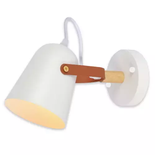 APLIQUE DE PARED BLANCO/MARRÓN EGIL APLIQUE DE PARED BLANCO/MARRÓN EGIL