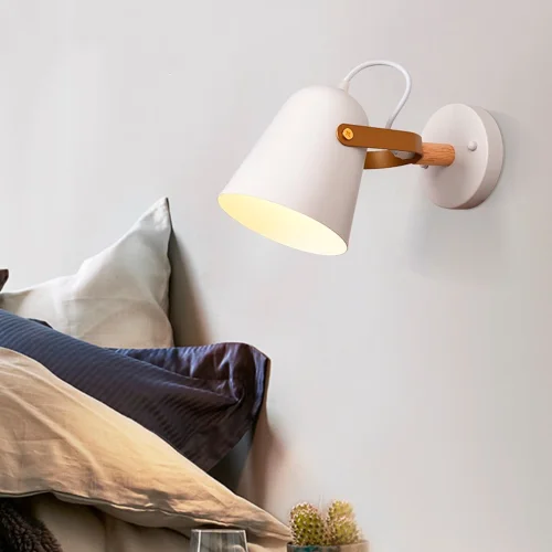 APLIQUE DE PARED BLANCO/MARRÓN EGIL APLIQUE DE PARED BLANCO/MARRÓN EGIL