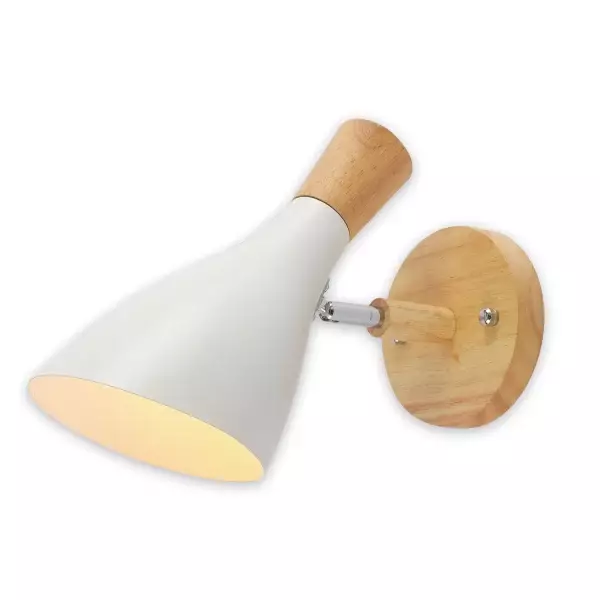 APLIQUE DE PARED MADERA/BLANCO HERDIS APLIQUE DE PARED MADERA/BLANCO HERDIS