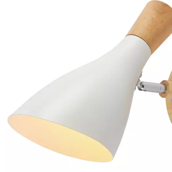 APLIQUE DE PARED MADERA/BLANCO HERDIS APLIQUE DE PARED MADERA/BLANCO HERDIS