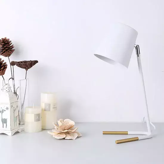 LÁMPARA DE MESA BLANCO/DORADO ANAYA