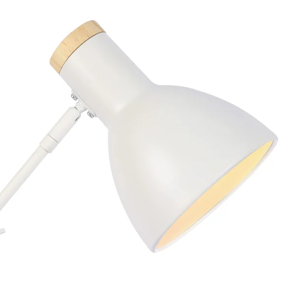 LÁMPARA DE MESA MADERA/BLANCO ANNELISE LÁMPARA DE MESA MADERA/BLANCO ANNELISE