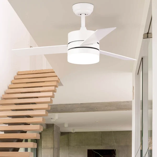 VENTILADOR DE TECHO LED LORENZO 16W 3 PALAS BLANCO
