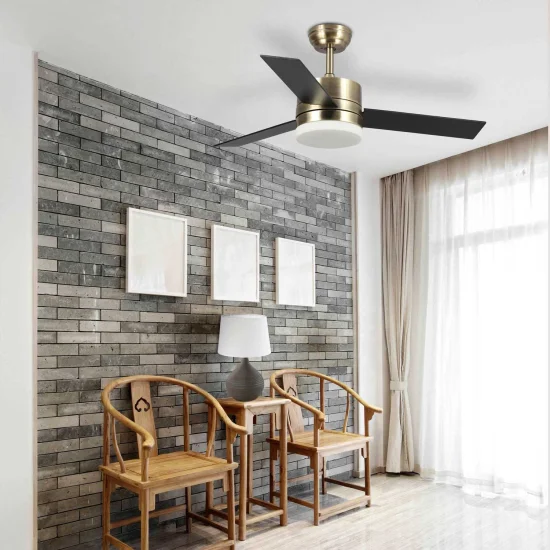 VENTILADOR DE TECHO LED LORENZO 16W CUERO 2