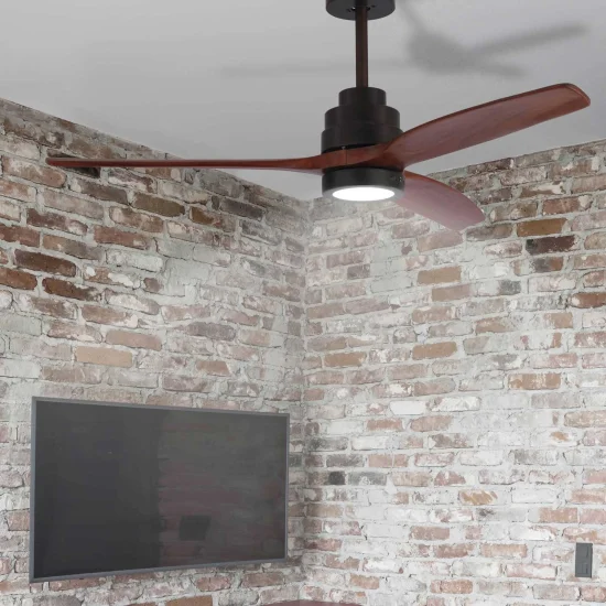 VENTILADOR DE TECHO LED KALEO 15W 4000K CAFÉ 2