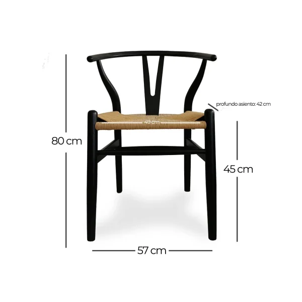 SILLA GUNTHER MADERA DE OLMO OSCURA SILLA GUNTHER MADERA DE OLMO OSCURA