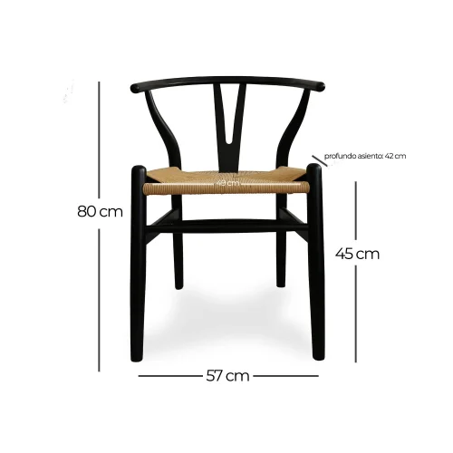 SILLA GUNTHER MADERA DE OLMO OSCURA SILLA GUNTHER MADERA DE OLMO OSCURA