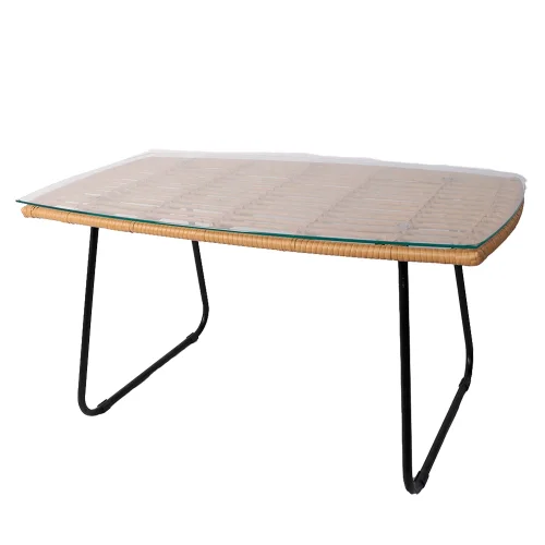 MESA DE CENTRO DE RATÁN 90 CM VOLCANO