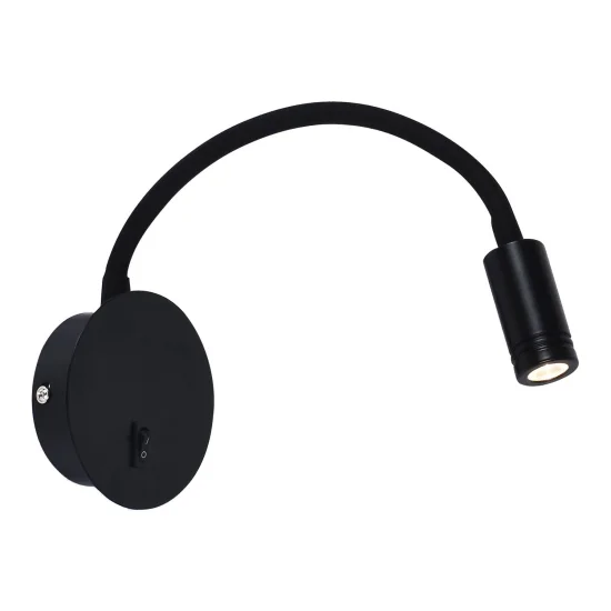 APLIQUE DE PARED LED 3 W 3000K NEGRO MISURI