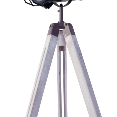 LÁMPARA DE PIE COSME ACERO ENVEJECIDO BLANCO CON REJILLA