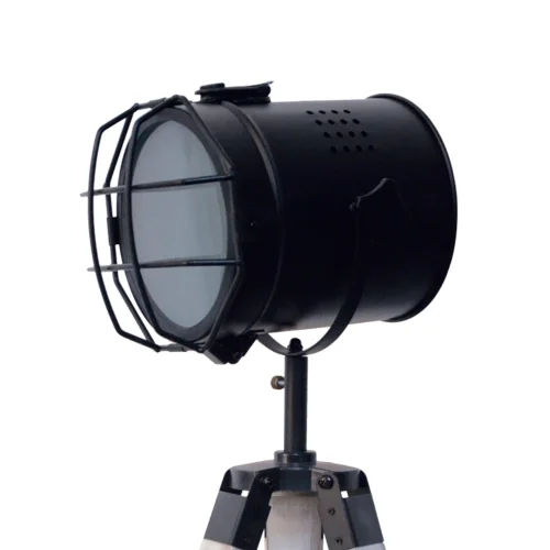 LÁMPARA DE MESA COSME ACERO ENVEJECIDO BLANCO CON REJILLA