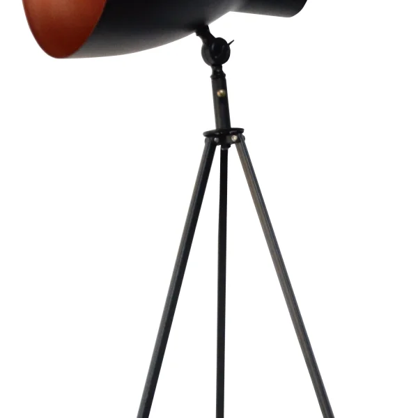 LÁMPARA DE PIE ACERO NEGRO HUDSON