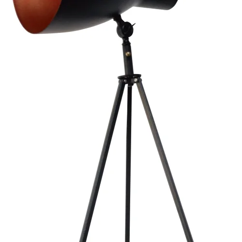 LÁMPARA DE PIE ACERO NEGRO HUDSON