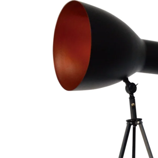 LÁMPARA DE PIE ACERO NEGRO HUDSON