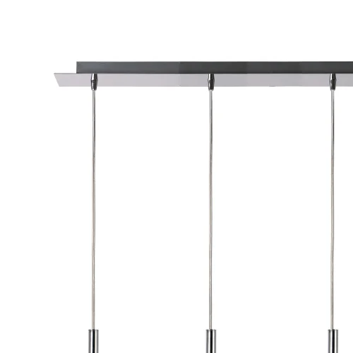 LÁMPARA DE TECHO 4 LUCES CRISTAL EXTERIOR TRANSPARENTE INTERIOR BLANCO NOLINA