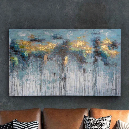 CUADRO PINTURA ACRÍLICO 90X150 AQUAS