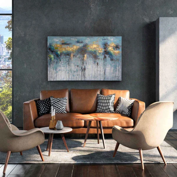 CUADRO PINTURA ACRÍLICO 90X150 AQUAS