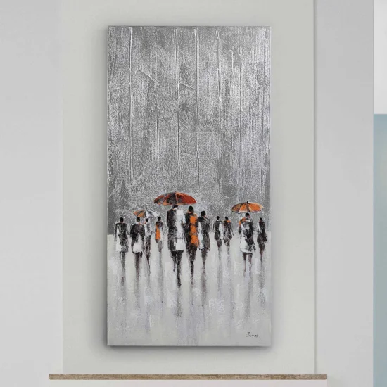 CUADRO PINTURA ACRÍLICO 70X140 LLUEVE