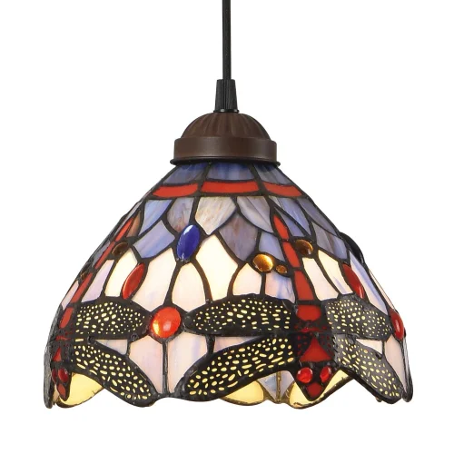 LÁMPARA DE TECHO 1 LUZ 20 CM TIFFANY LIBÉLULA