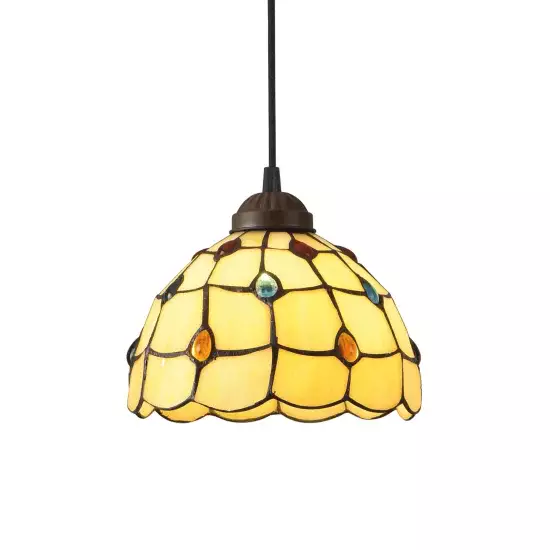 LÁMPARA DE TECHO 1 LUZ 20 CM TIFFANY JEWEL