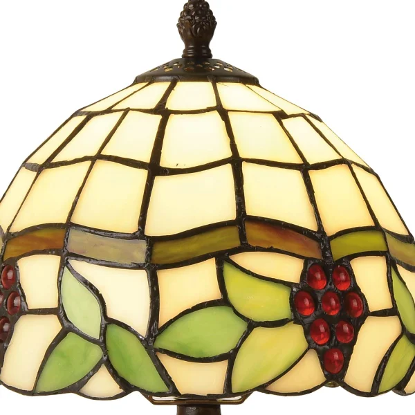 LÁMPARA DE MESA 1 LUZ 20 CM TIFFANY GRAPE