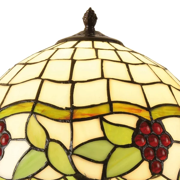 LÁMPARA DE MESA 1 LUZ 30 CM TIFFANY GRAPE