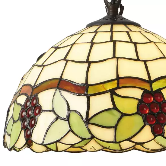 LÁMPARA DE TECHO 1 LUZ 30 CM TIFFANY GRAPE 2