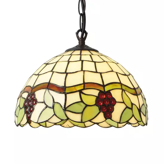 LÁMPARA DE TECHO 1 LUZ 30 CM TIFFANY GRAPE