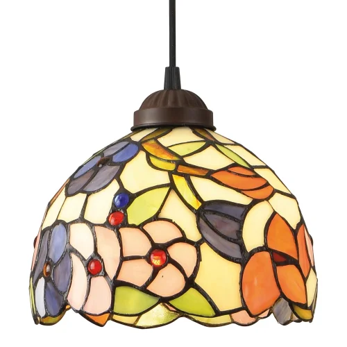 LÁMPARA DE TECHO 1 LUZ 20 CM TIFFANY FLOWERS