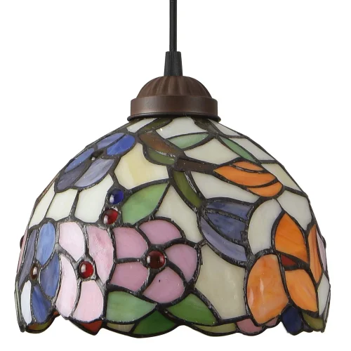 LÁMPARA DE TECHO 1 LUZ 20 CM TIFFANY FLOWERS