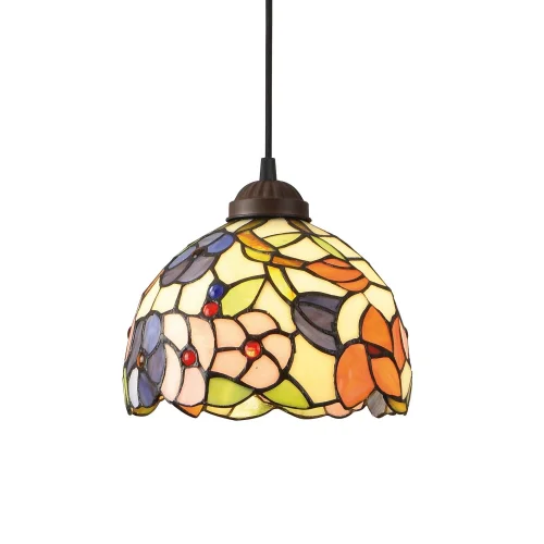 LÁMPARA DE TECHO 1 LUZ 20 CM TIFFANY FLOWERS