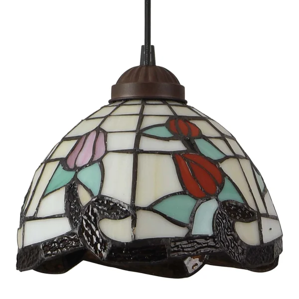 LÁMPARA DE TECHO 1 LUZ 20 CM TIFFANY KATY