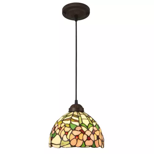 LÁMPARA DE TECHO 1 LUZ 20 CM TIFFANY FLORIA