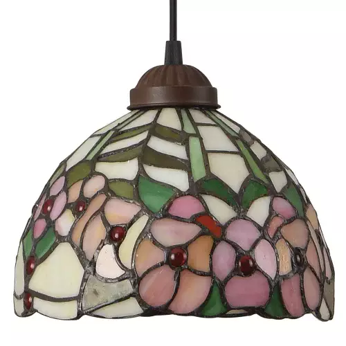 LÁMPARA DE TECHO 1 LUZ 20 CM TIFFANY FLORIA