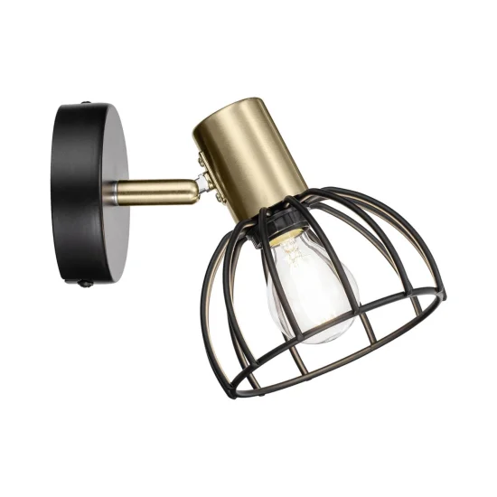 APLIQUE DE PARED NEGRO MATE GABRIELLE