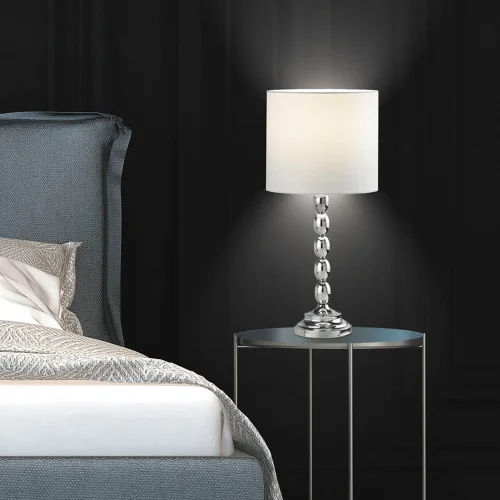 LÁMPARA DE MESA 1 LUZ CROMO ABBY