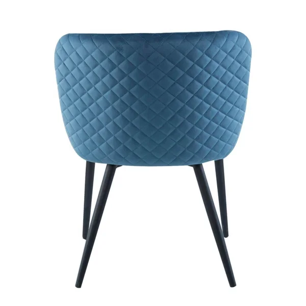 SILLA TERCIOPELO AZUL MATHILDA