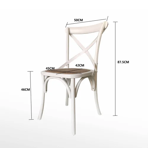SILLA MADERA DE ABEDUL BLANCA GRETTE