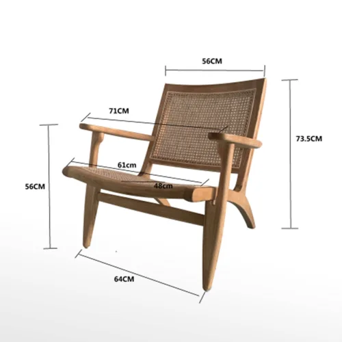 SILLÓN MADERA DE OLMO NEGRO EINAR