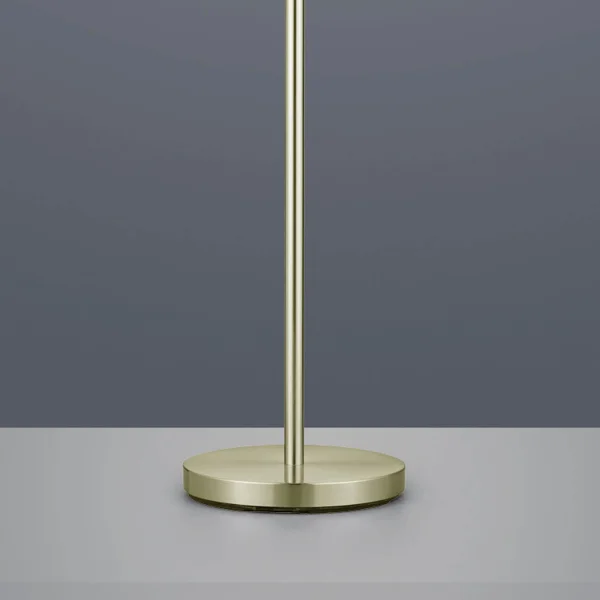 LÁMPARA DE PIE C/FLEXO METAL CUERO PANTALLA BLANCA BROOME LÁMPARA DE PIE C/FLEXO METAL CUERO PANTALLA BLANCA BROOME