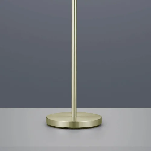 LÁMPARA DE PIE C/FLEXO METAL CUERO PANTALLA BLANCA BROOME LÁMPARA DE PIE C/FLEXO METAL CUERO PANTALLA BLANCA BROOME