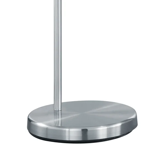 LÁMPARA DE PIE METAL NÍQUEL MATE PANTALLA BLANCA BROOME LÁMPARA DE PIE METAL NÍQUEL MATE PANTALLA BLANCA BROOME