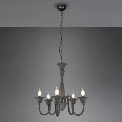 LÁMPARA DE TECHO 5 LUCES ANTRACITA CAMILA