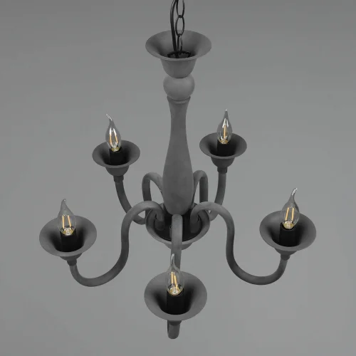 LÁMPARA DE TECHO 5 LUCES ANTRACITA CAMILA