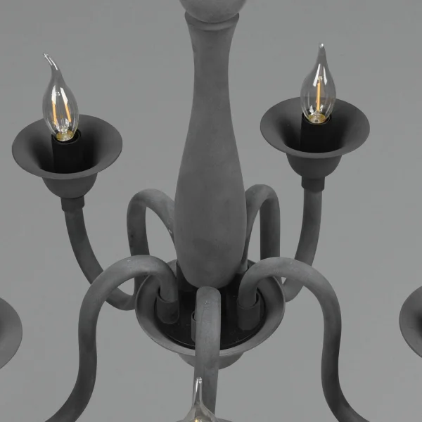 LÁMPARA DE TECHO 5 LUCES ANTRACITA CAMILA