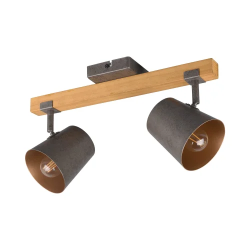 FOCO 2 LUCES METAL NÍQUEL ANTIGUO E14 NESTORE