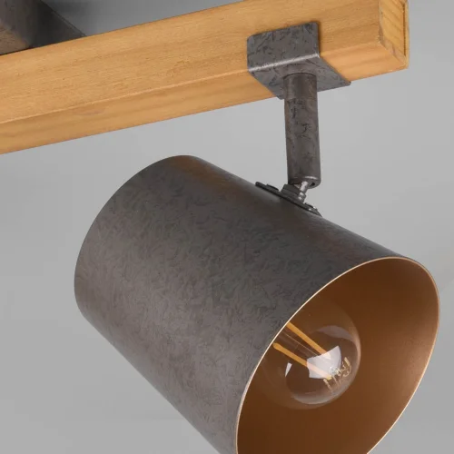 FOCO 2 LUCES METAL NÍQUEL ANTIGUO E14 NESTORE