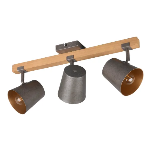 FOCO 3 LUCES METAL NÍQUEL ANTIGUO E14 NESTORE