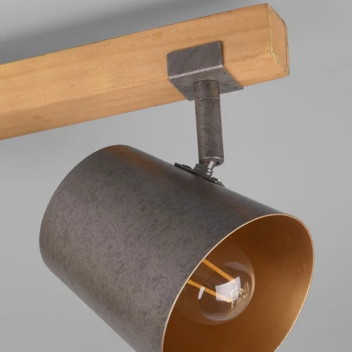 FOCO 3 LUCES METAL NÍQUEL ANTIGUO E14 NESTORE